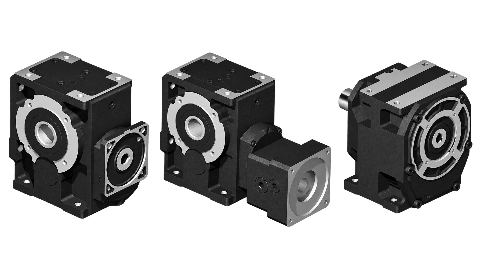 Reductores servo coaxiales, conico-helicoidales y sin fin corona — motor eléctrico industrial